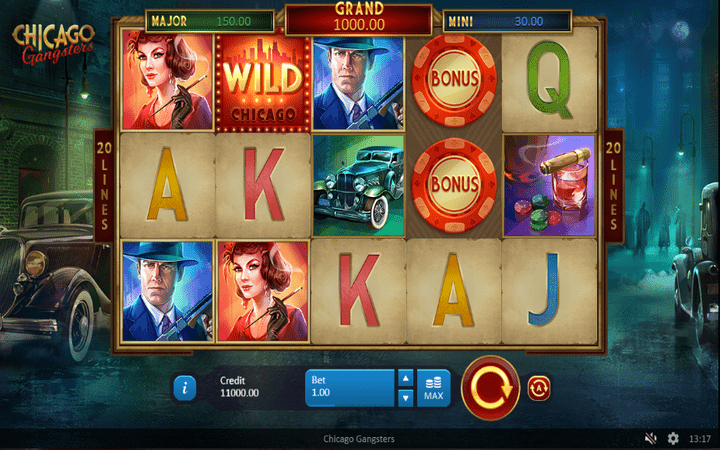 Chicago Gangsters, Grand Jackpot, Jokers, Bonasi ya Kasino Mtandaoni