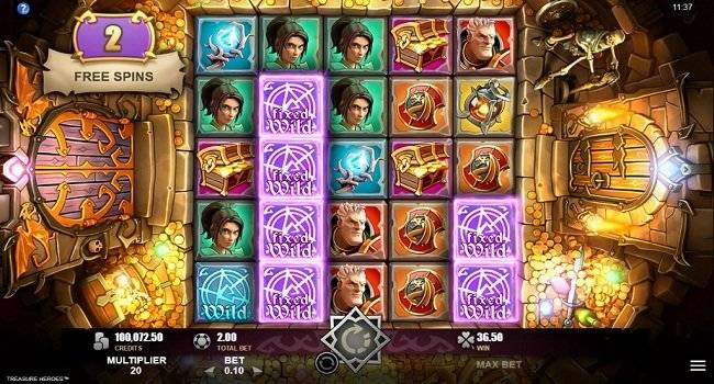 Treasure Heroes, Rabcat, Microgaming, Bonasi ya Kasino Mtandaoni