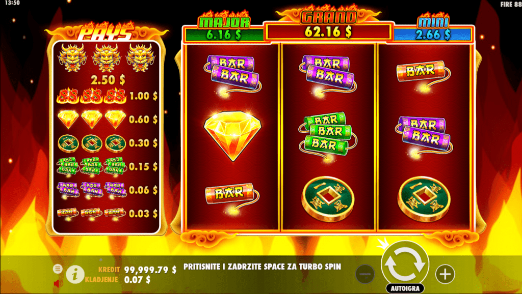 Fire 88, Pragmatic Play