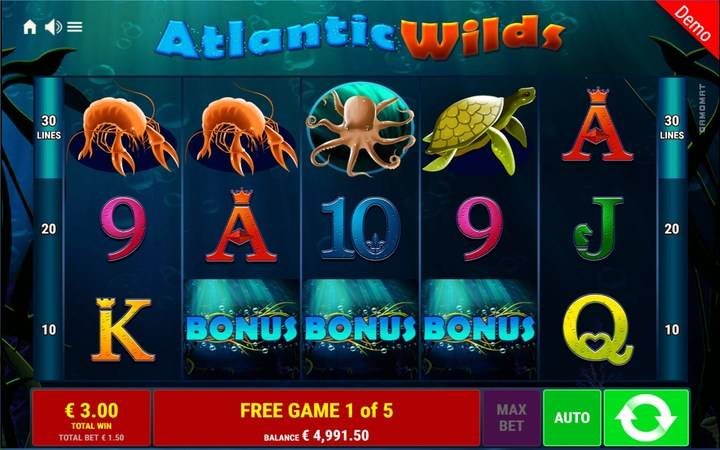 Atlantic Wilds, bonasi za kasino mtandaoni, mizunguko ya bure mtandaoni