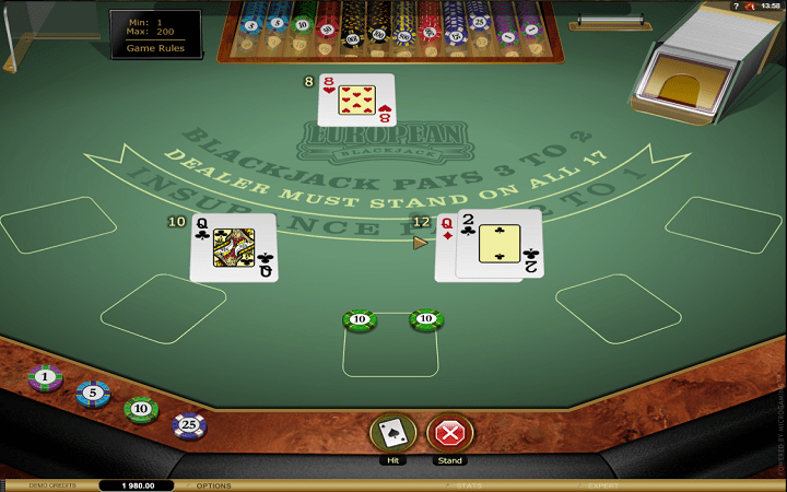 European Blackjack Gold, Microgaming
