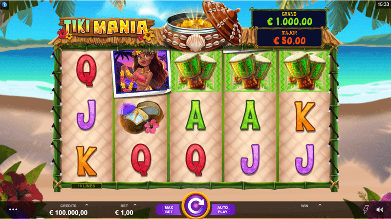 Tiki Mania, Microgaming, Bonasi za Kasino Mtandaoni, Polynesia, Bahari, Jua, Red Tiki, Tiki Mania