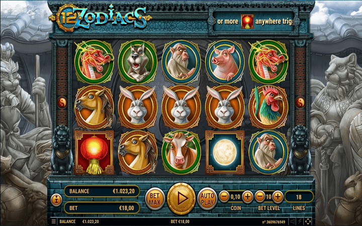 12 Zodiacs - sloti ya nyota iliyojaa gemu za bure!