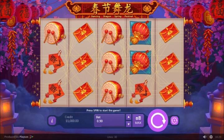 Playson kutuletea mchezo mpya wa Dancing Dragon Spring Festival! Jaribu mchezo huu mkubwa ambao unaweza kukuletea mara 5,000 zaidi ya hisa yako! Je, nini hali ya tuzo hii? Kwa ufupi, acha milolongo yako iwe imejaa alama za joka la Kichina na zawadi yako iko mikononi mwako.
