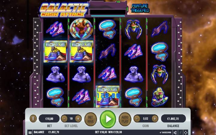 Sauti ilitengenezwa mahsusi kwa Galactic Cash Attack!