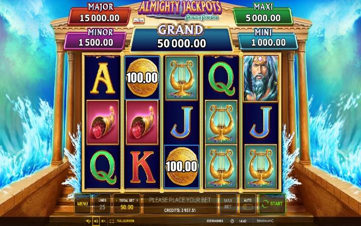Nguvu zote za Almighty Jackpots Realm of Poseidon