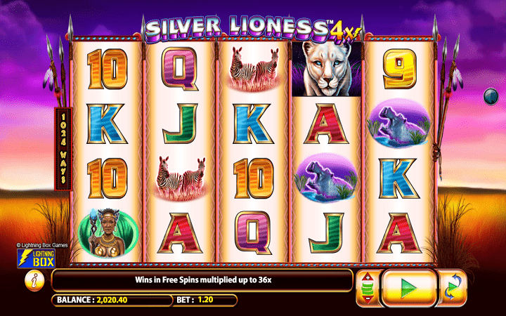 Alama ya sloti ya Silver Lioness
