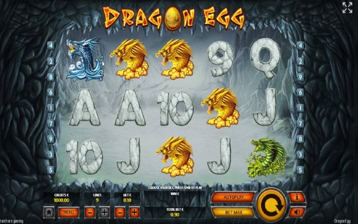 Dragon Egg, Bonasi ya Kasino Mtandaoni