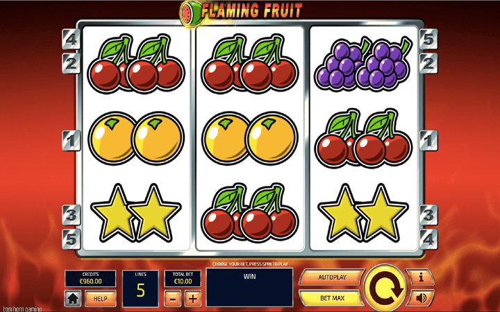 Flaming Fruit, bonasi ya kasino mtandaoni