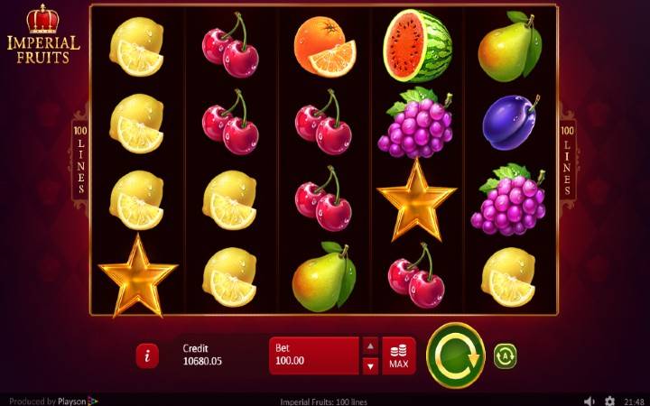 Imperial Fruits: 100 Lines - nafasi kubwa za kushinda
