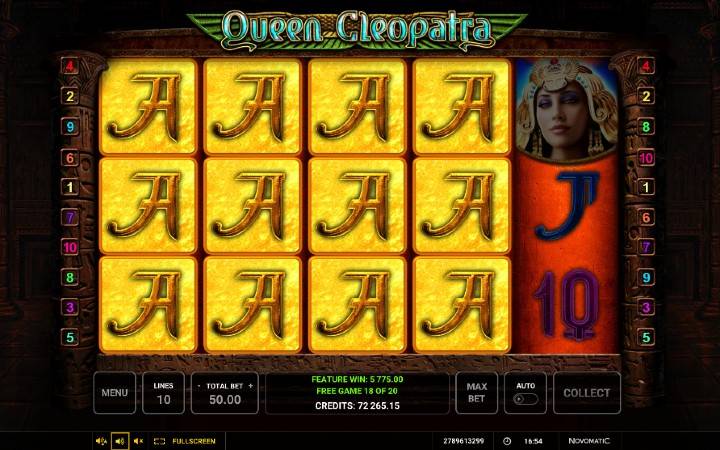 Alama za msingi za sloti ya Queen Cleopatra