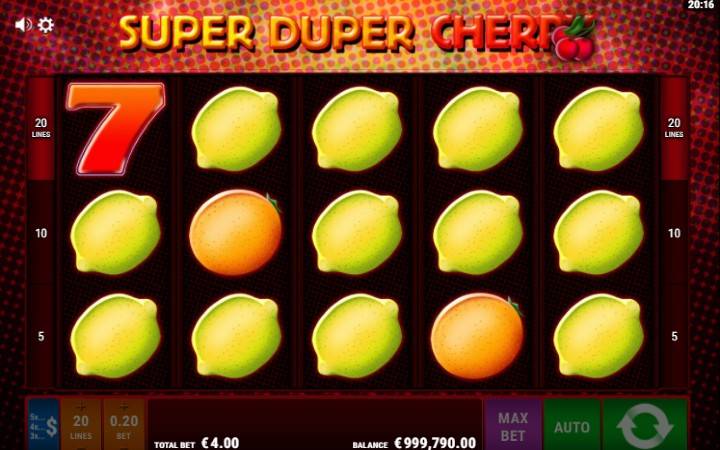 Alama za sloti ya Super Duper Cherry
