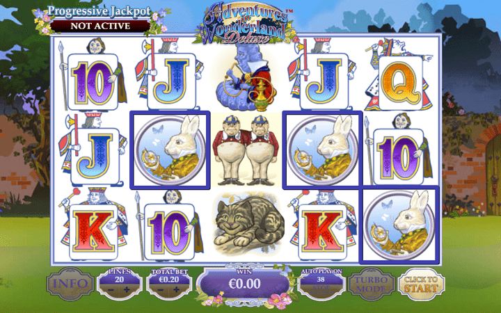 Kutana na wahusika halisi wa sloti ya Adventures in Wonderland Deluxe