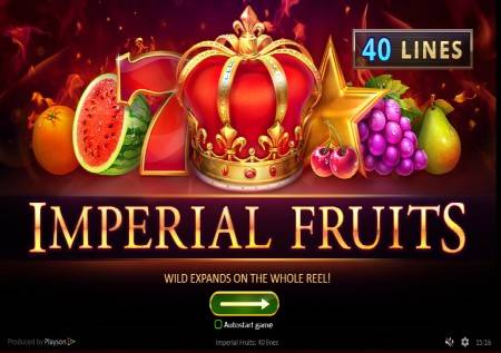 Alama za sloti ya Imperial Fruits: 40 Lines