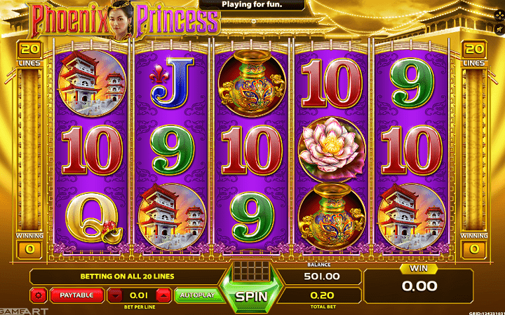 Mpangilio wa sloti ya Phoenix Princess