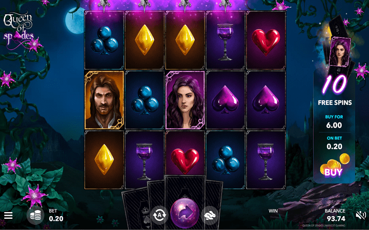 Mpangilio wa mchezo wa Queen of Spades