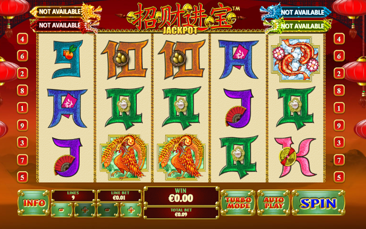 Mpangilio wa sloti ya Dragon Zhao Cai Jin Bao Jackpot