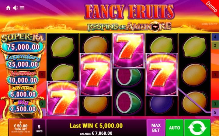 Fancy Fruits Respins of Amun Re