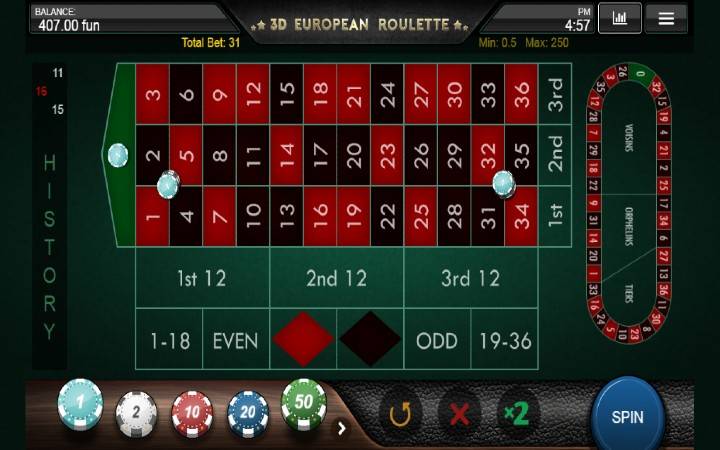 3D European Roulette