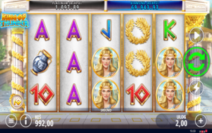 Muonekano wa sloti ya 'King Of Thunder' kwenye kasino ya Meridianbet.