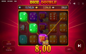 Alama ya Jokeri inavyotumika kwenye sloti ya Dice Double