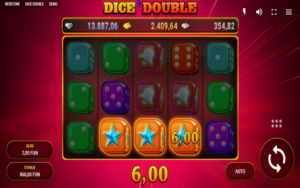 Alama ya scatter inavyoonekana kwenye sloti ya Dice Double.