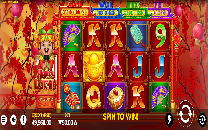 Sloti ya Happy Lucky | Michezo ya casino mipya yenye jackpoti.