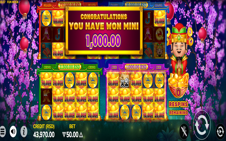 Bonasi za sloti ya Happy Lucky kwenye casino.