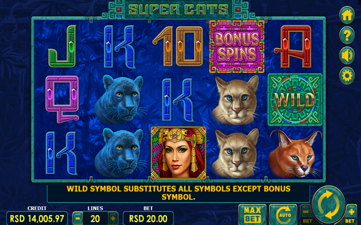 Sloti ya Super Cats | Sloti | slots | Meridian slots