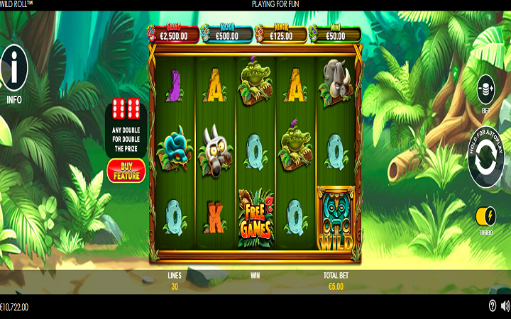 Sloti ya Wild Roll | Mchezo wa sloti kwenye kasino Tanzania