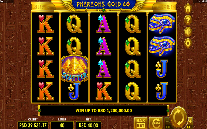 Sloti ya Pharaohs Gold 40 | Sloti nzuri za casino