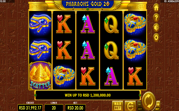 Sloti ya Pharaohs Gold 20 | Casino game