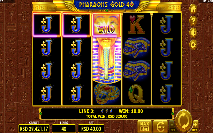 Sloti ya Pharaohs Gold 40