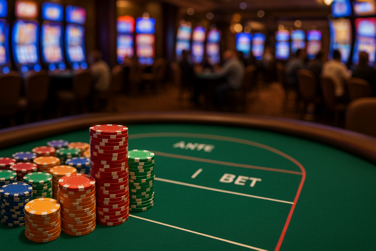 Meza ya poker kwenye kasino