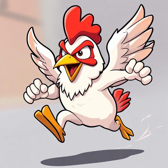 Runaway chicken