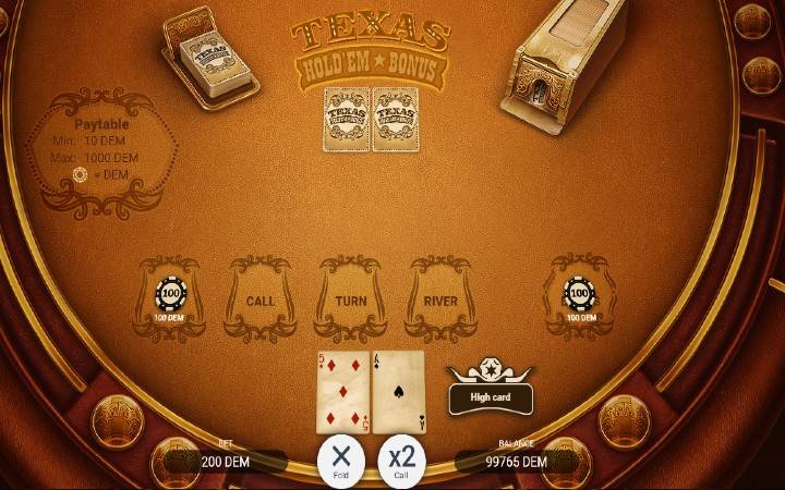 Texas Hold’em Bonus