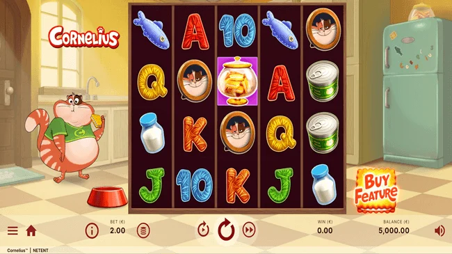 Cornelius, an online slot game by NetEnt available to play on Meridianbet Tanzania.