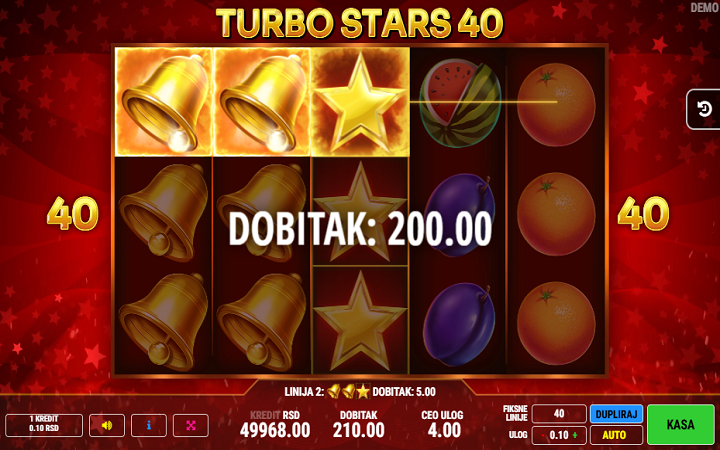 Sloti ya Turbo Stars 40