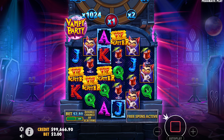 How the scatter symbol looks like in the Vampy Party slot.